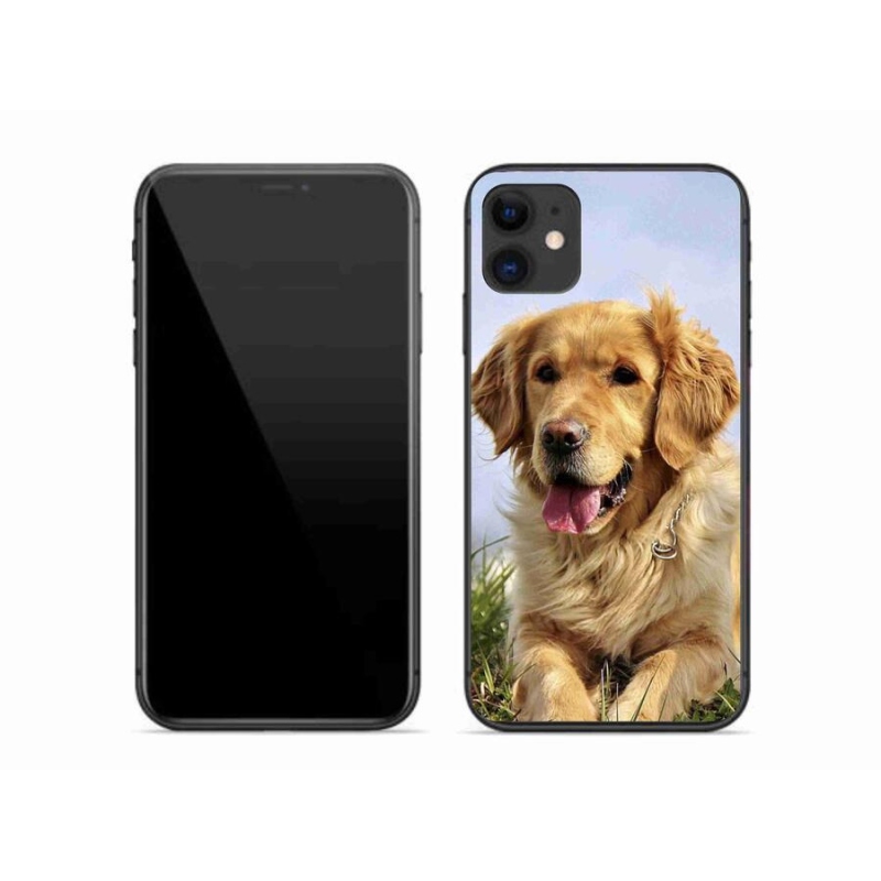 Gél tok mmCase iPhone 11 készülékhez - arany retriever