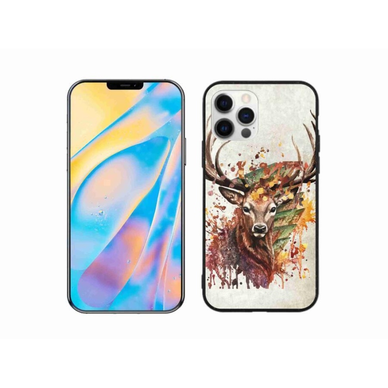 Gél tok mmCase iPhone 12 készülékhez - szarvas 1