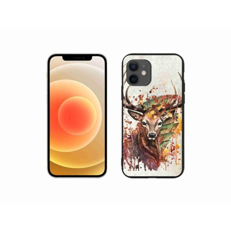 Gél tok mmCase iPhone 12 mini készülékhez - szarvas 1