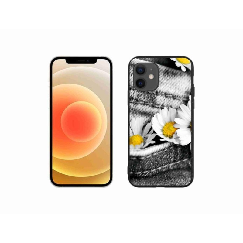 Gél tok mmCase iPhone 12 mini készülékhez - százszorszépek