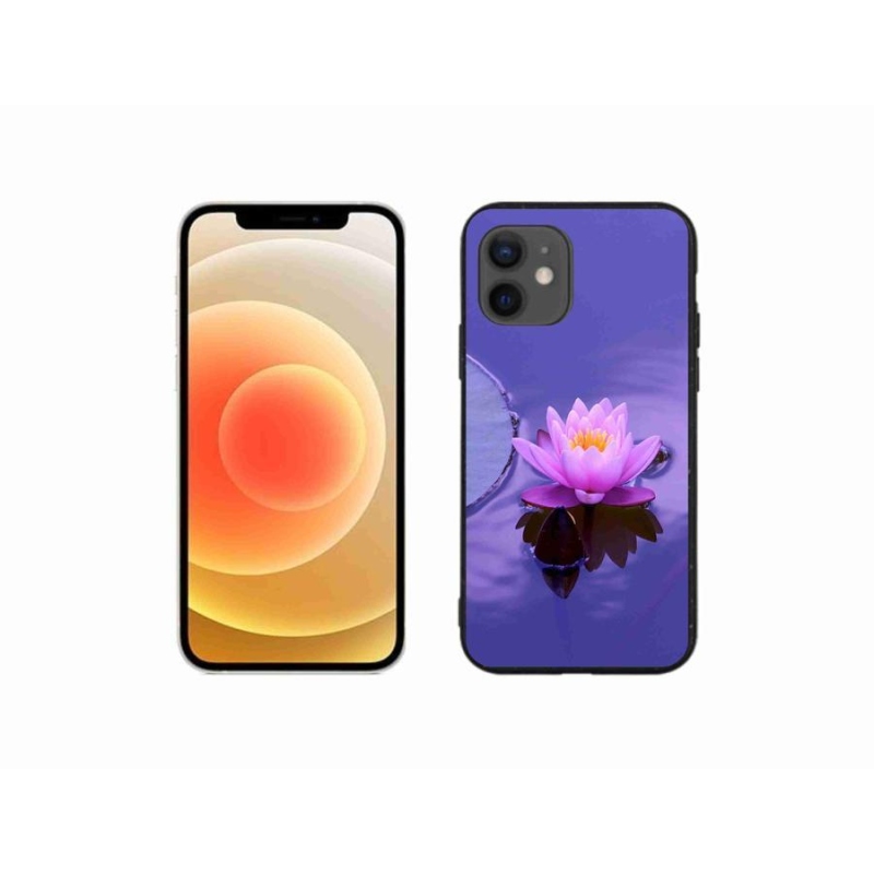 Gél tok mmCase iPhone 12 mini készülékhez - virág a vízen