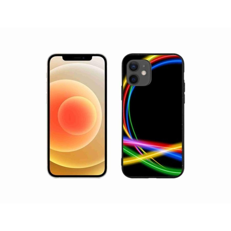 Gél tok mmCase iPhone 12 mini készülékhez - neon körök