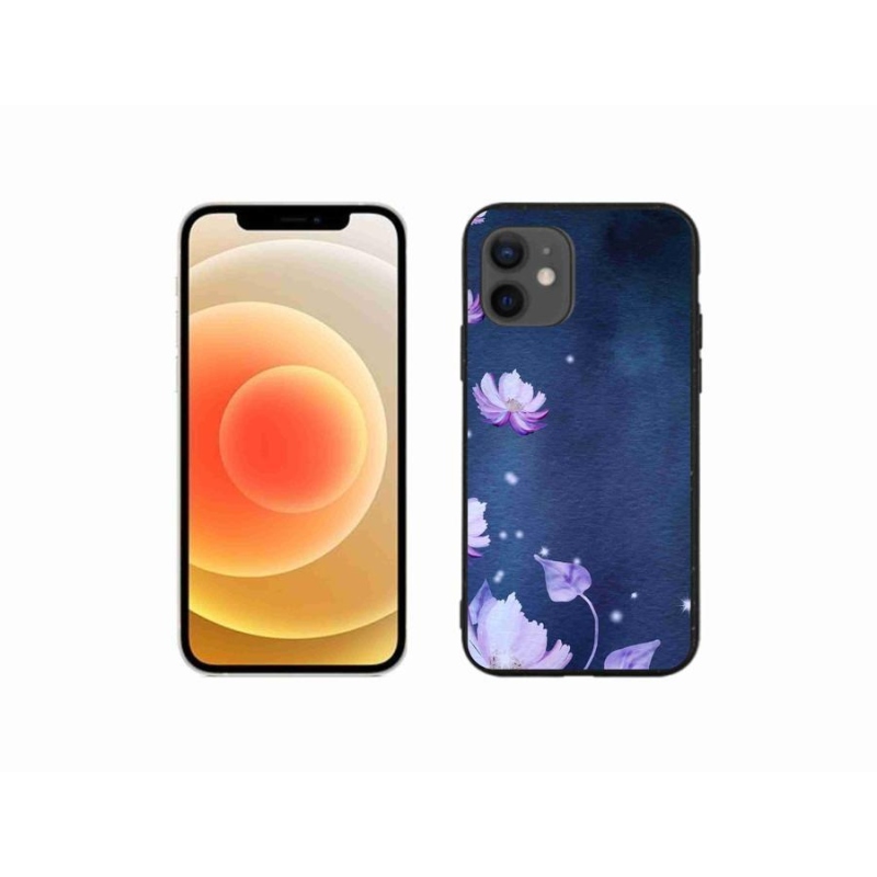 Gél tok mmCase iPhone 12 mini készülékhez - hulló virágok