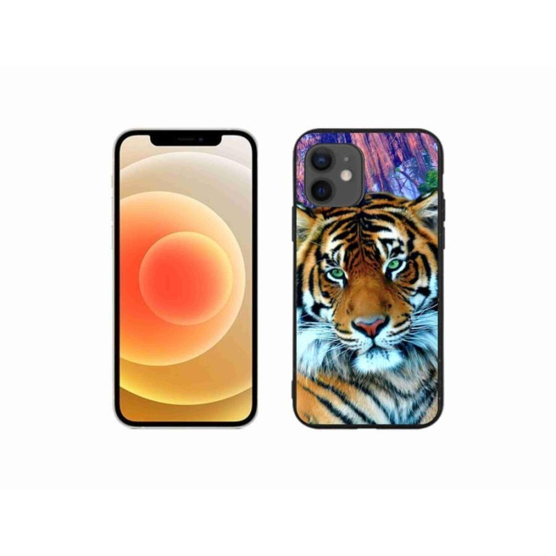 Gél tok mmCase iPhone 12 mini készülékhez - tigris