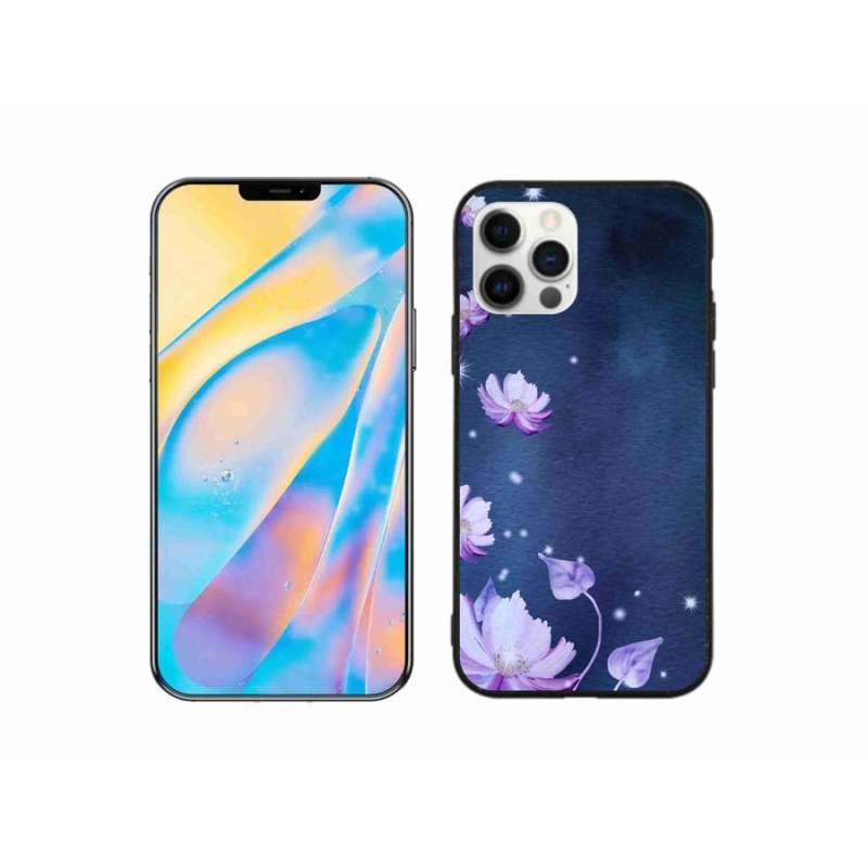 Gél tok mmCase iPhone 12 készülékhez - hulló virágok