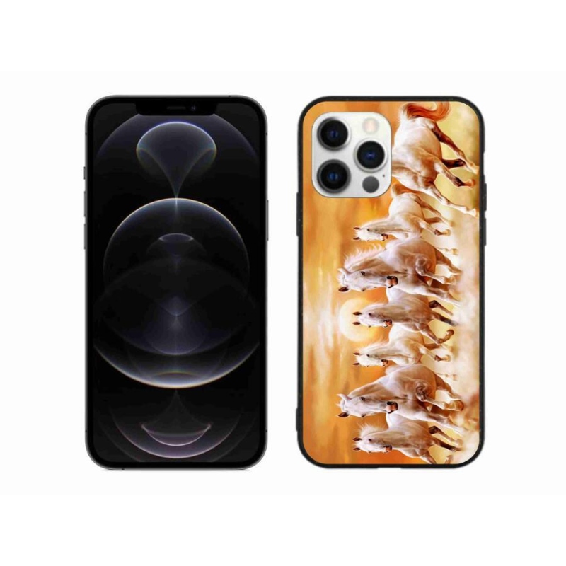Gél tok mmCase iPhone 12 Pro Max készülékhez - lovak 2