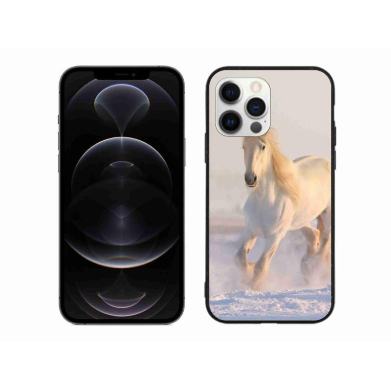 Gél tok mmCase iPhone 12 Pro Max készülékhez - ló a hóban