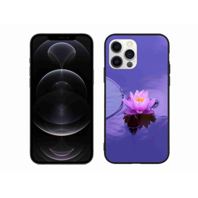 Gél tok mmCase iPhone 12 Pro Max készülékhez - virág a felületen