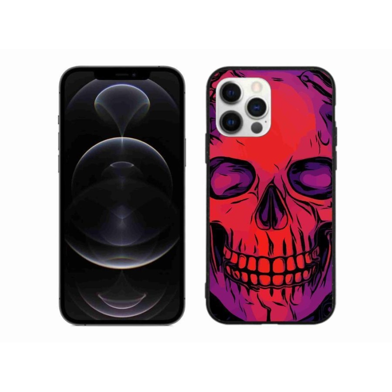 Zselés tok mmCase iPhone 12 Pro Max készülékhez - koponya
