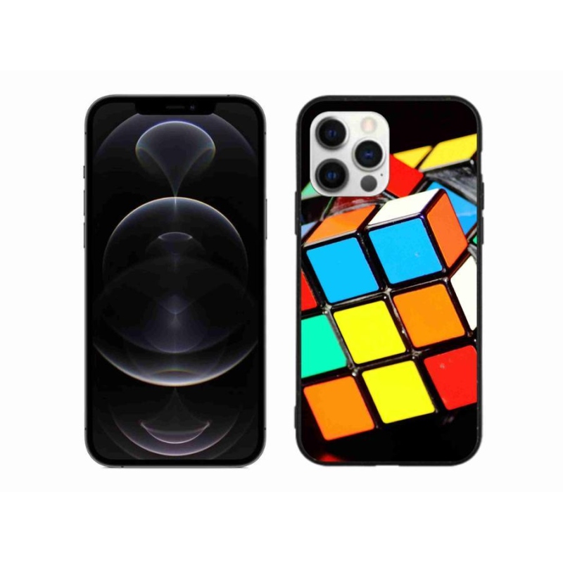 Gél tok mmCase iPhone 12 Pro Max készülékhez - Rubik-kocka