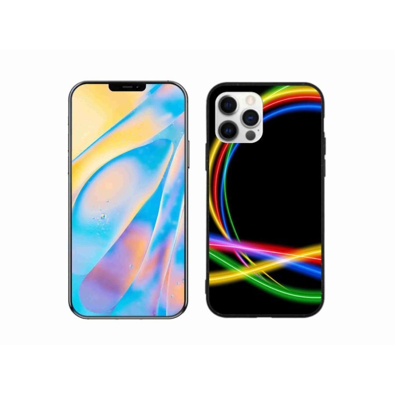 Gél tok mmCase iPhone 12 Pro készülékhez - neon körök