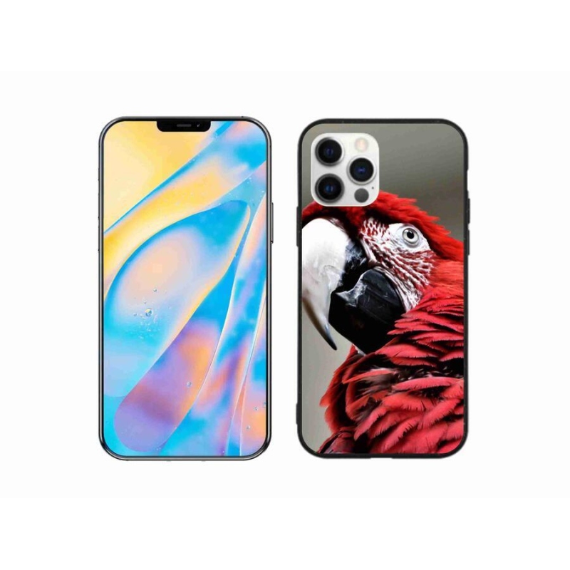 Gél tok mmCase iPhone 12 Pro készülékhez - papagáj ara piros