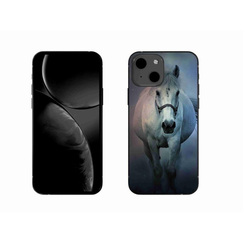 Gél tok mmCase iPhone 13 6.1 készülékhez - futó fehér ló