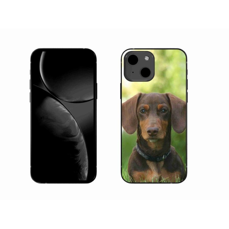 Gél tok mmCase iPhone 13 6.1 készülékhez - barna tacskó