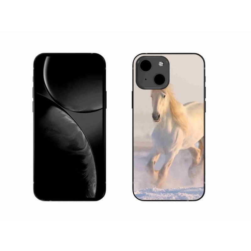 Gél tok mmCase iPhone 13 6.1 készülékhez - ló a hóban
