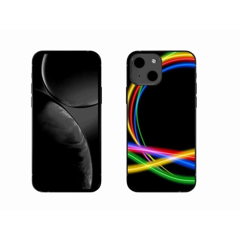 Gél tok mmCase iPhone 13 6.1 készülékhez - neon körök