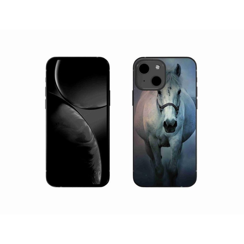 Gél tok mmCase iPhone 13 mini 5.4 - futó fehér lóhoz
