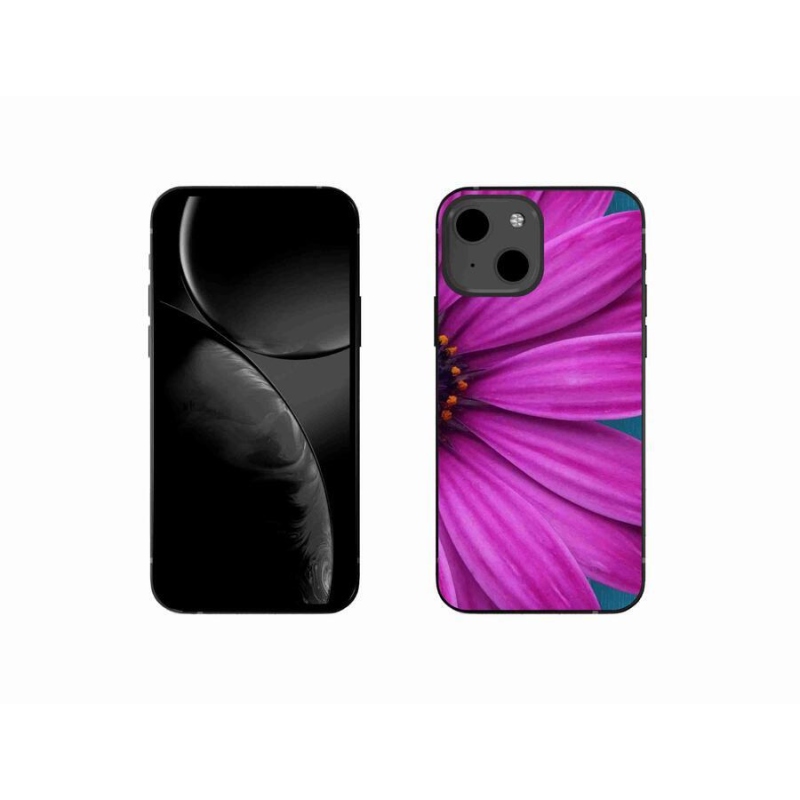Gél tok mmCase iPhone 13 mini 5.4 készülékhez - lila százszorszép