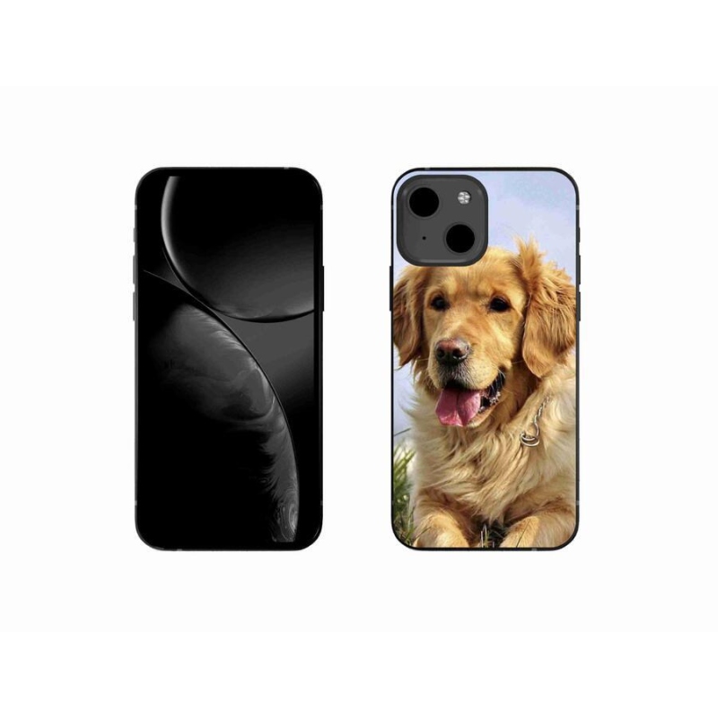 Gél tok mmCase iPhone 13 mini 5.4 - arany retrieverhez