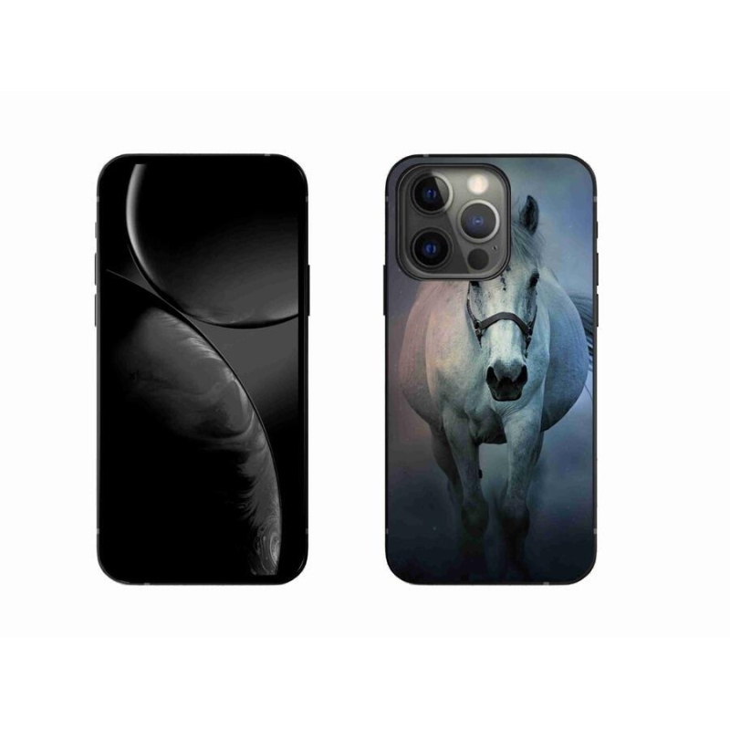 Gél tok mmCase az iPhone 13 Pro 6.1 készülékhez - futó fehér ló