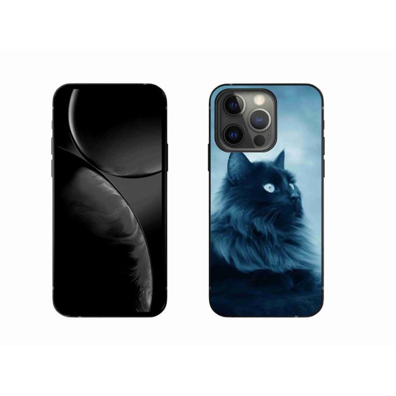 Gél tok mmCase iPhone 13 Pro 6.1 készülékhez - fekete macska 1