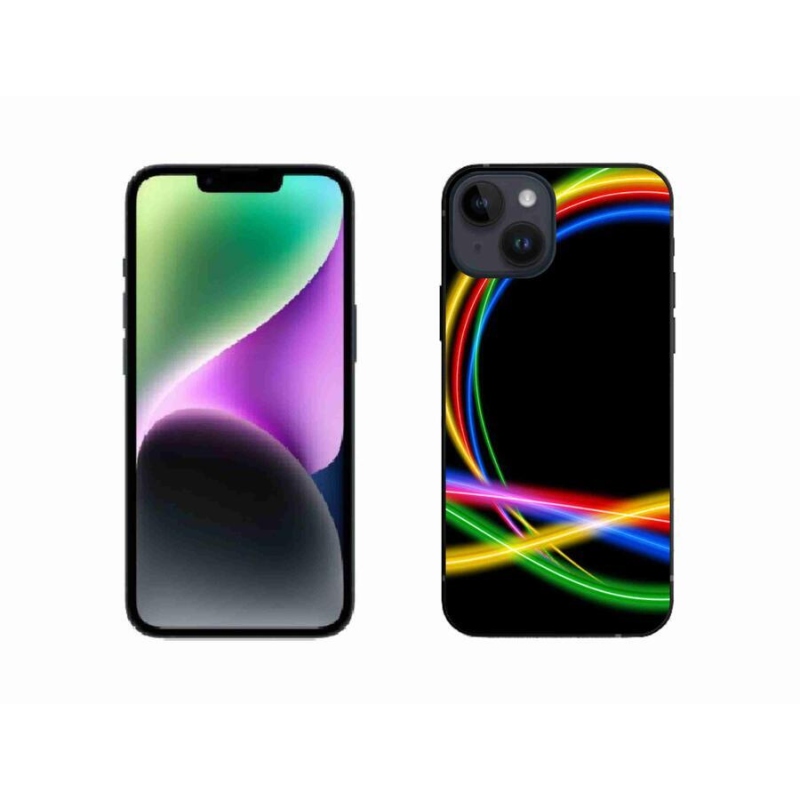 Gél tok mmCase iPhone 14 készülékhez - neon körök