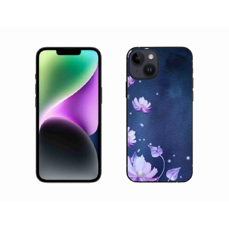 Gél tok mmCase iPhone 14 készülékhez - hulló virágok