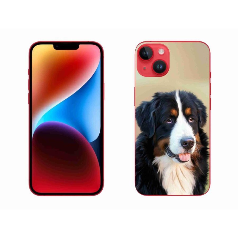 Gél tok mmCase iPhone 14 Plus készülékhez - Berni hegyi kutya