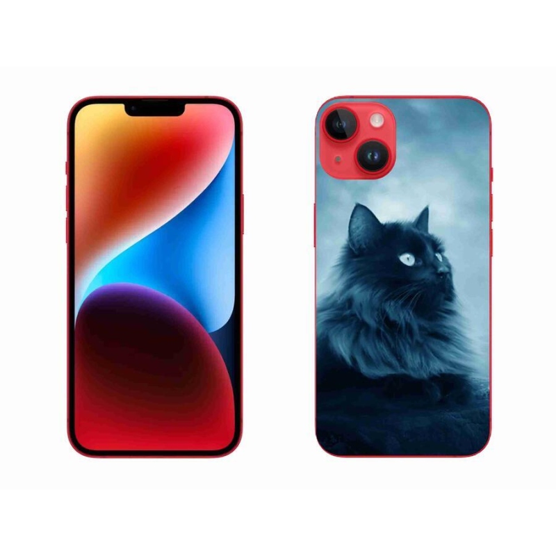 Gél tok mmCase iPhone 14 Plus készülékhez - fekete macska 1