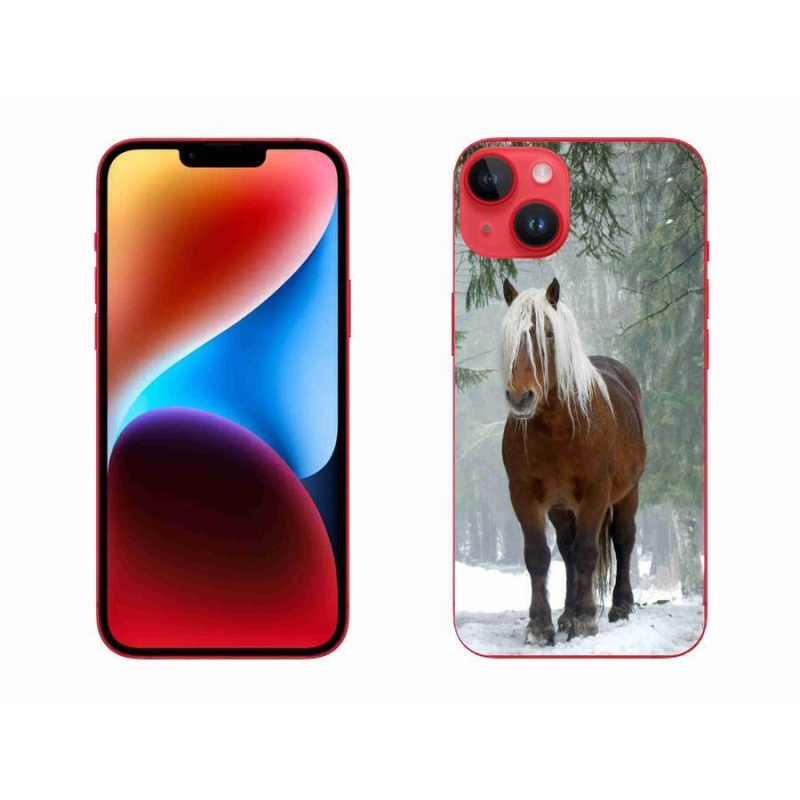 Gél tok mmCase iPhone 14 Plus készülékhez - ló az erdőben