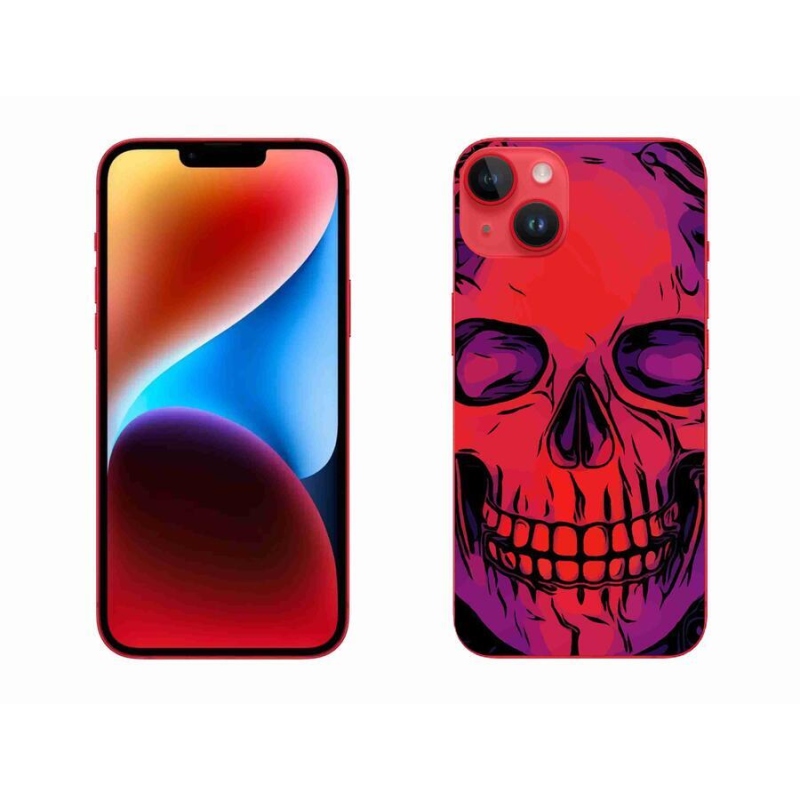 Gél tok mmCase iPhone 14 Plus készülékhez - koponya