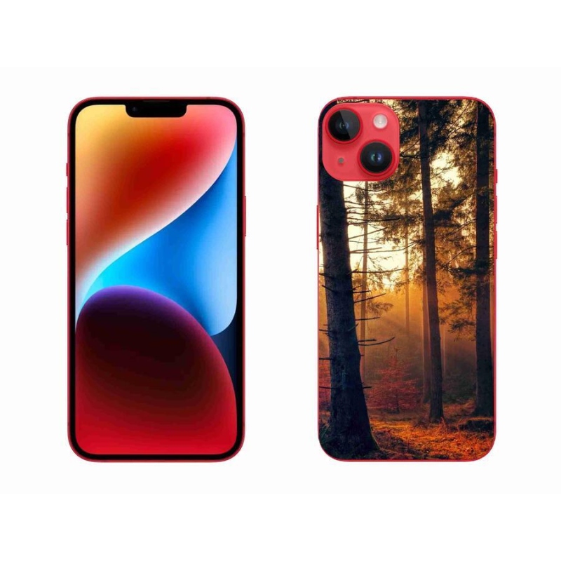 Gél tok mmCase iPhone 14 Plus készülékhez - erdő