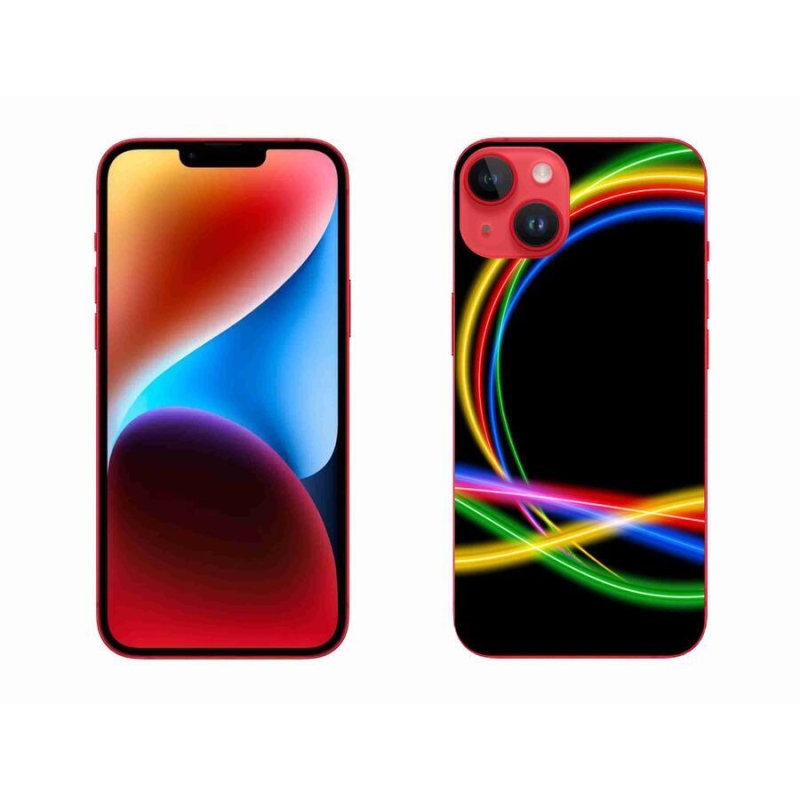 Gél tok mmCase iPhone 14 Plus készülékhez - neon körök
