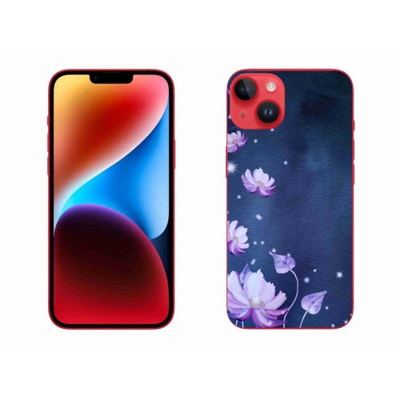 Gél tok mmCase iPhone 14 Plus készülékhez - hulló virágok