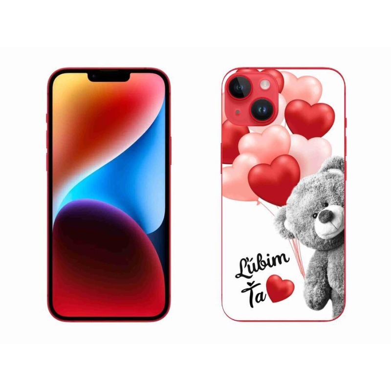 Gél tok mmCase iPhone 14 Plus készülékhez - I love you en