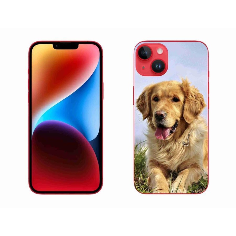 Gél tok mmCase iPhone 14 Plus készülékhez - arany retriever