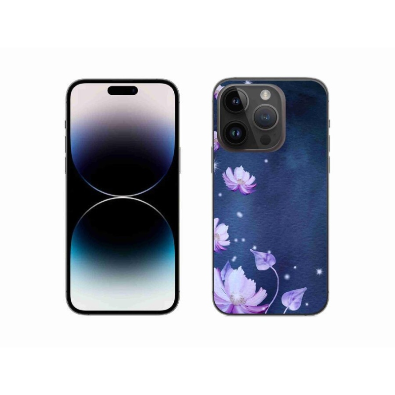 Gél tok mmCase iPhone 14 Pro 6.1 készülékhez - hulló virágok