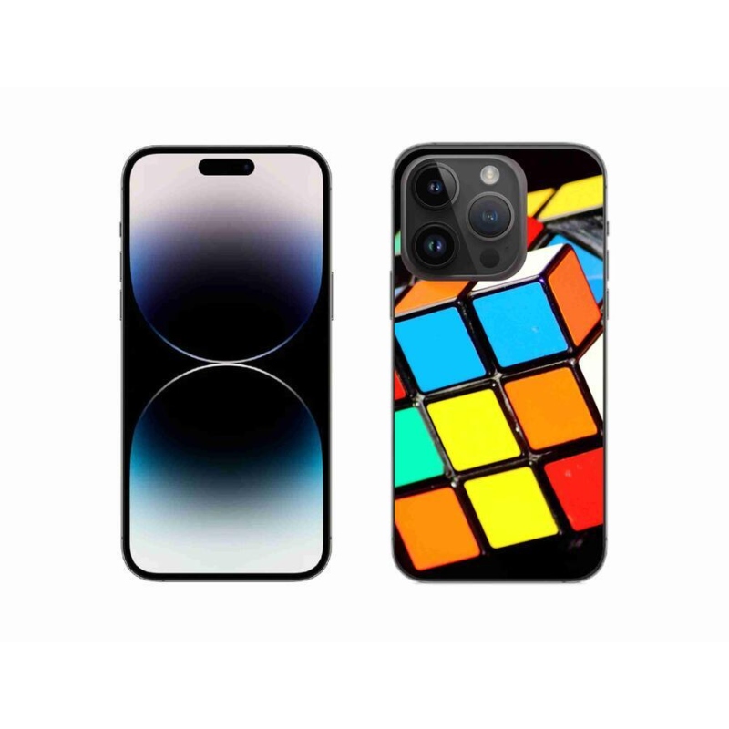 Gél tok mmCase iPhone 14 Pro 6.1 készülékhez - Rubik-kocka