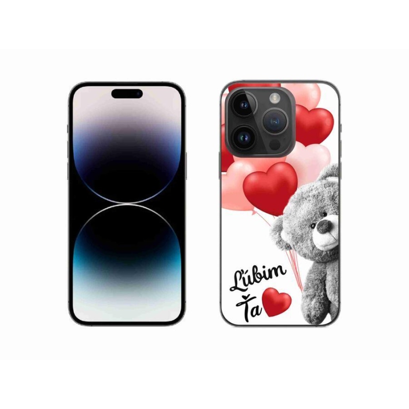 Gél tok mmCase az iPhone 14 Pro 6.1 készülékhez - I love you en