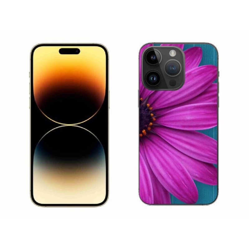 Gél tok mmCase iPhone 14 Pro Max 6.7 készülékhez - lila százszorszép