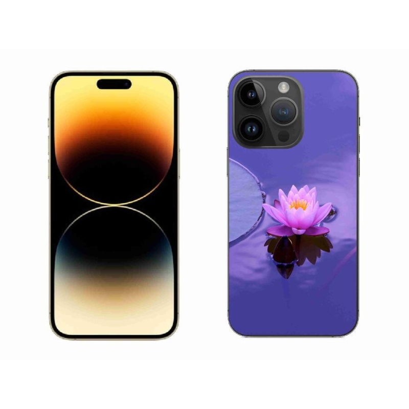 Gél tok mmCase iPhone 14 Pro Max 6.7 készülékhez - virág a felületen