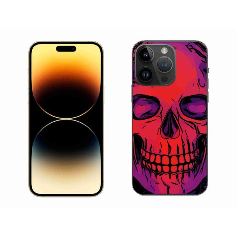 Gél tok mmCase az iPhone 14 Pro Max 6.7 készülékhez - koponya