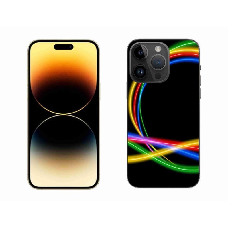 Gél tok mmCase iPhone 14 Pro Max 6.7 készülékhez - neon körök
