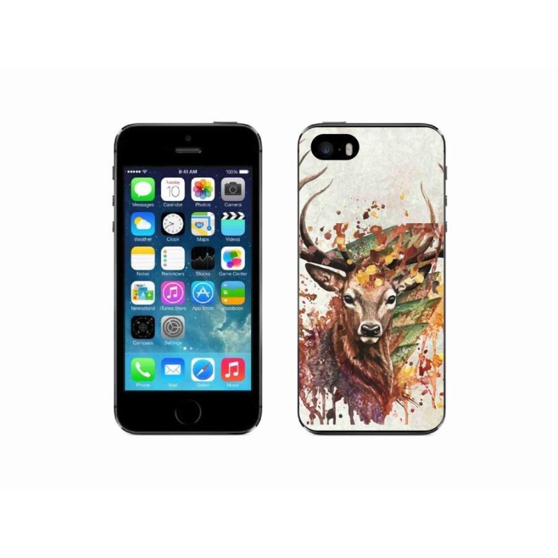 Gél tok mmCase iPhone 5/5s készülékhez - szarvas 1