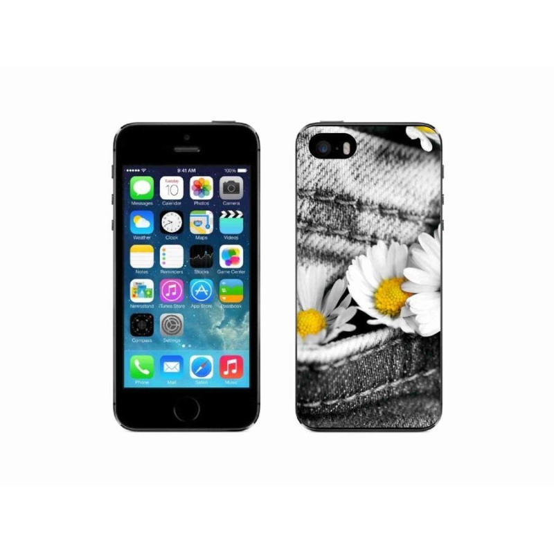 Gél tok mmCase iPhone 5/5s készülékhez - százszorszépek