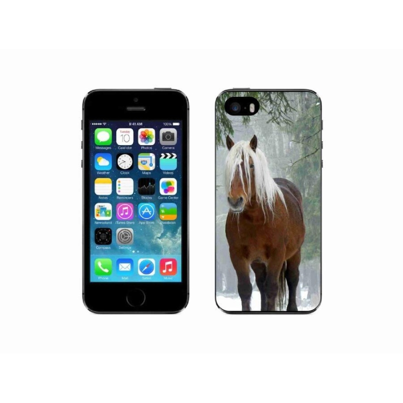 Gél tok mmCase iPhone 5/5s készülékhez - ló az erdőben