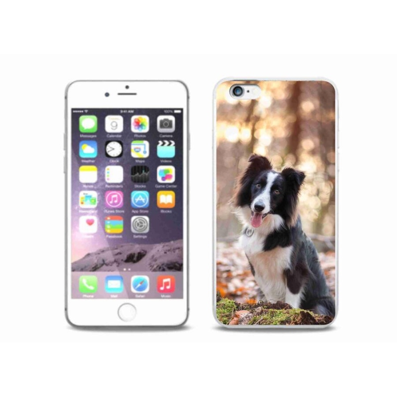 Gél tok mmCase iPhone 6/6S Plus készülékhez - border colie 1