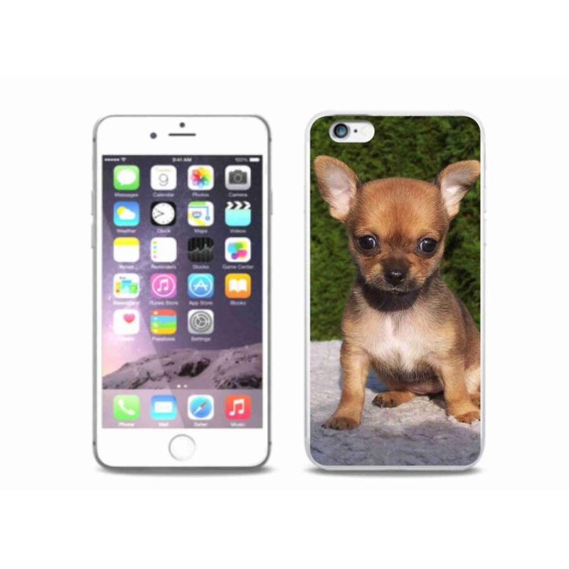 Gél tok mmCase iPhone 6/6S Plus készülékhez - chihuahua 3
