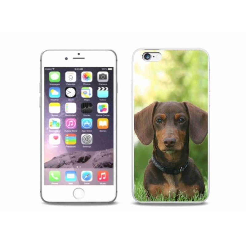 Gél tok mmCase iPhone 6/6S Plus készülékhez - barna tacskó