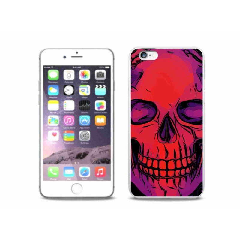 Gél tok mmCase iPhone 6/6S Plus készülékhez - koponya